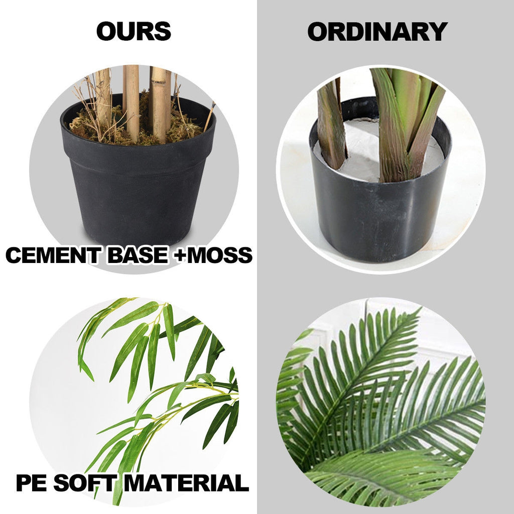 5 Feet Artificial Bamboo Tree - Indoor Outdoor Decorative Plant