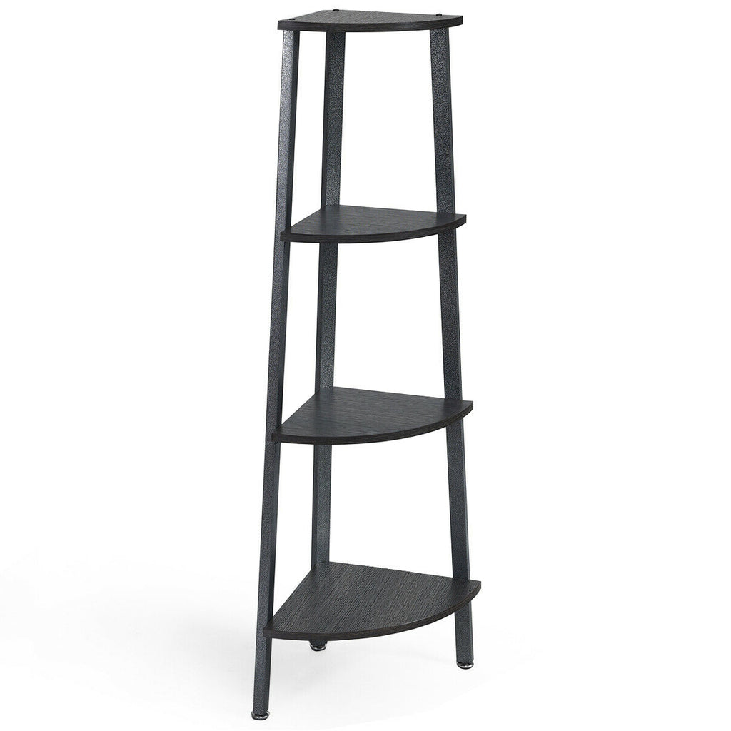 4-Tier Multipurpose Corner Shelf Bookcase