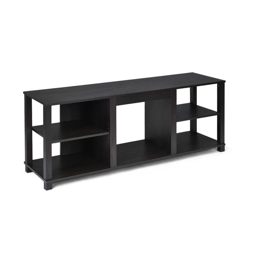 2-Tier TV Storage Cabinet with Adjustable Shelves