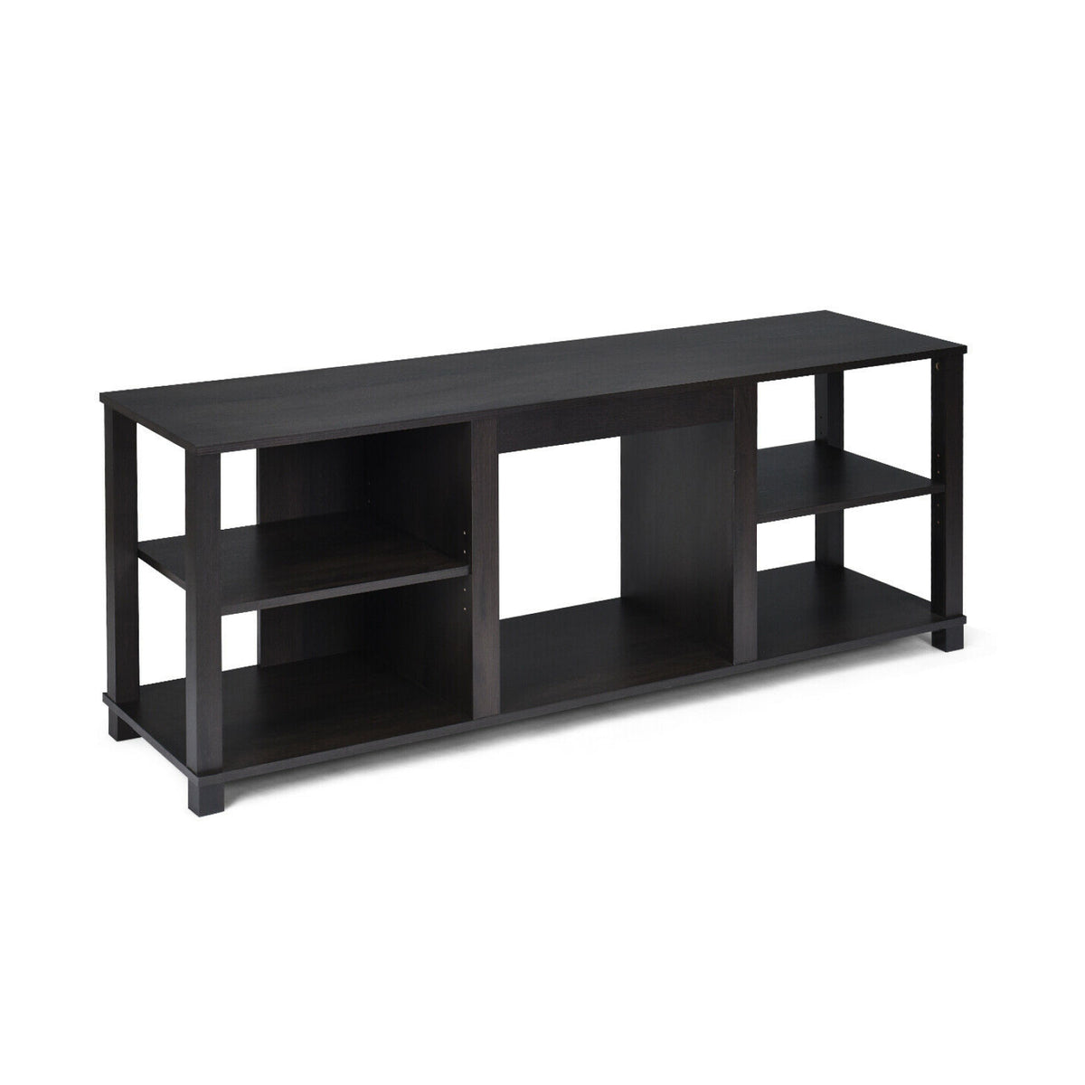 2-Tier TV Storage Cabinet with Adjustable Shelves