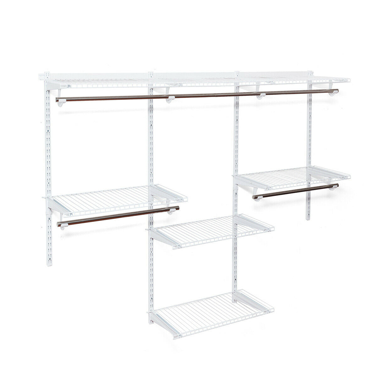 Adjustable Wall Mounted Closet Rack System 4-6 Feet