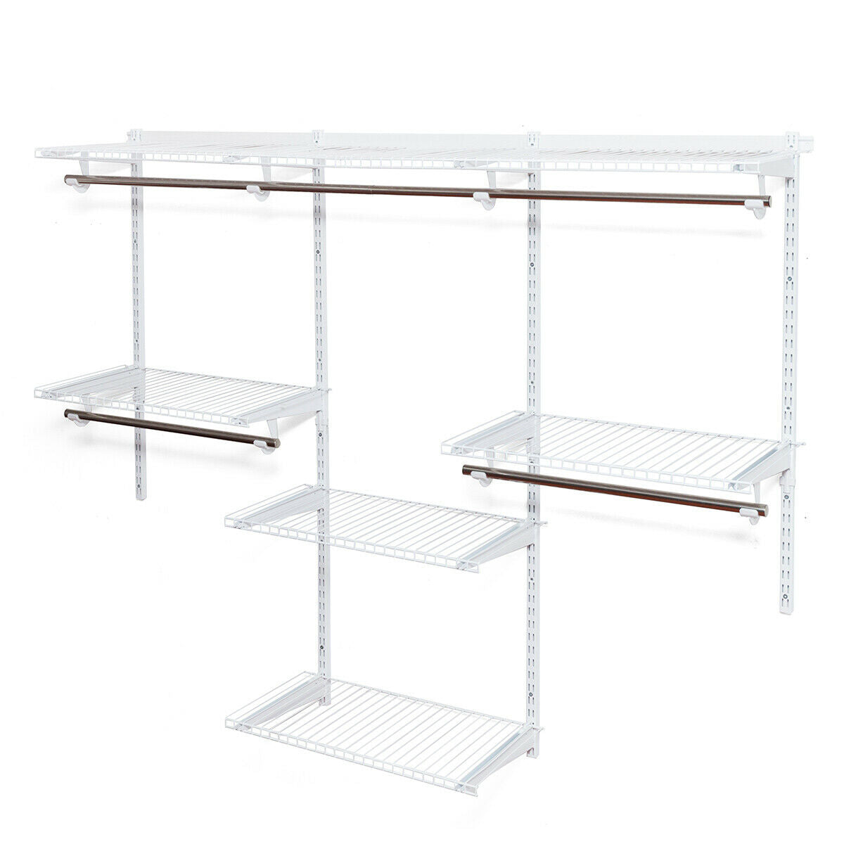 Adjustable Wall Mounted Closet Rack System 4-6 Feet