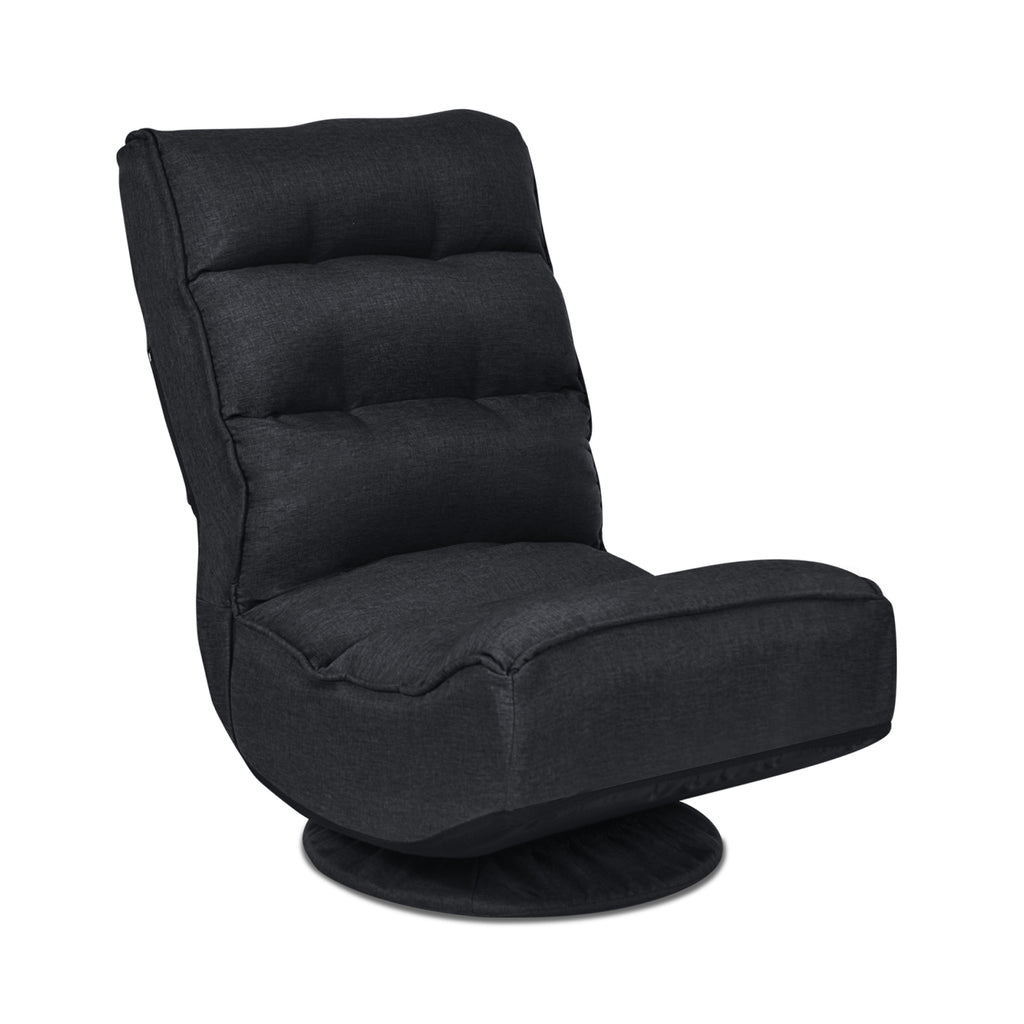 360-Degree Swivel Folding Gaming Chair - Navy
