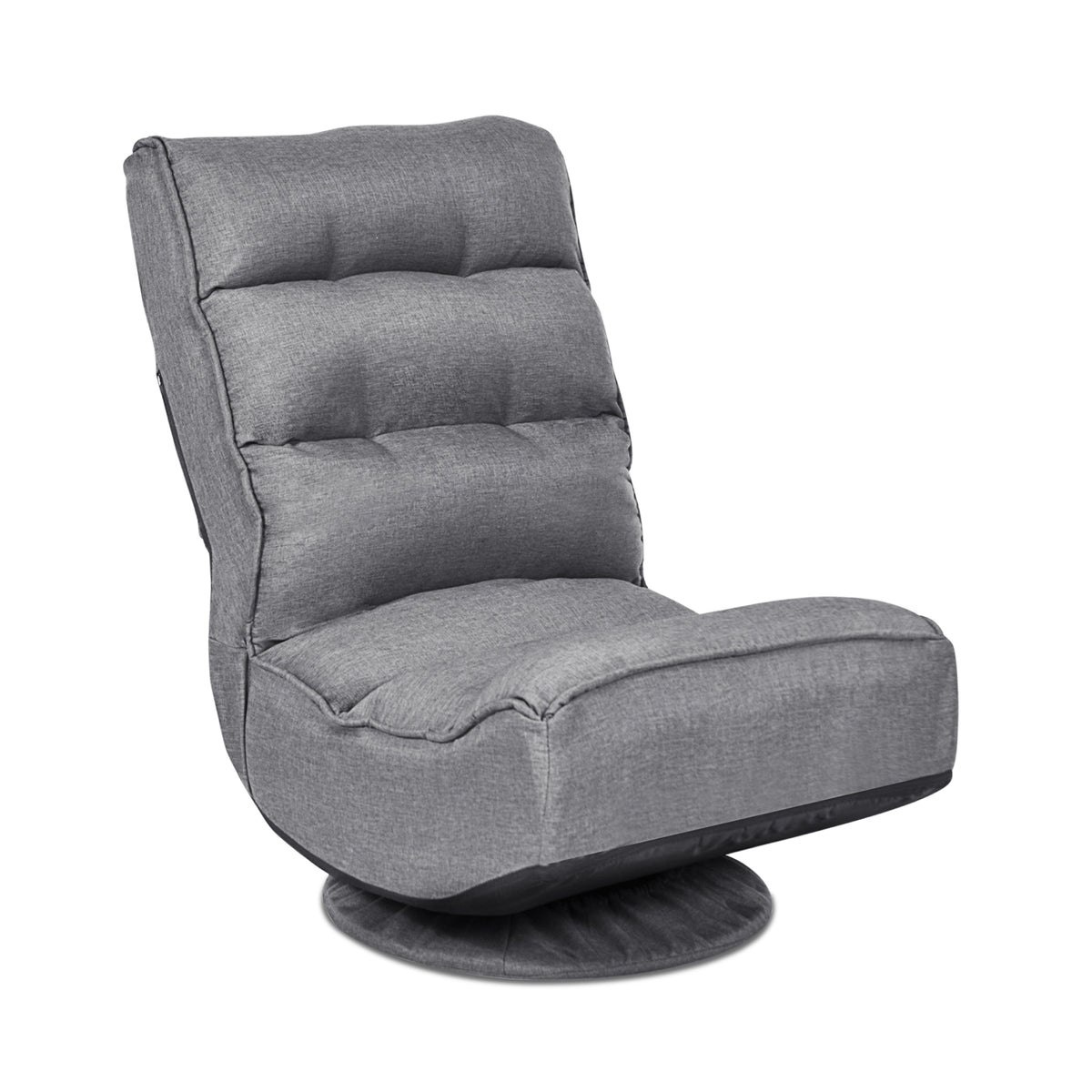 Gaming Floor Chair with Swivel Base - Gray