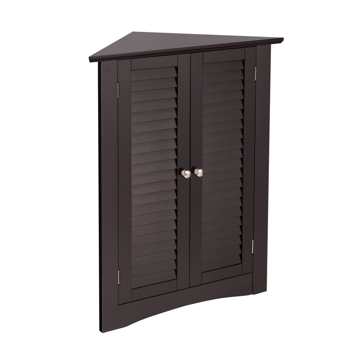 Corner Storage Cabinet 2-Door, Brown
