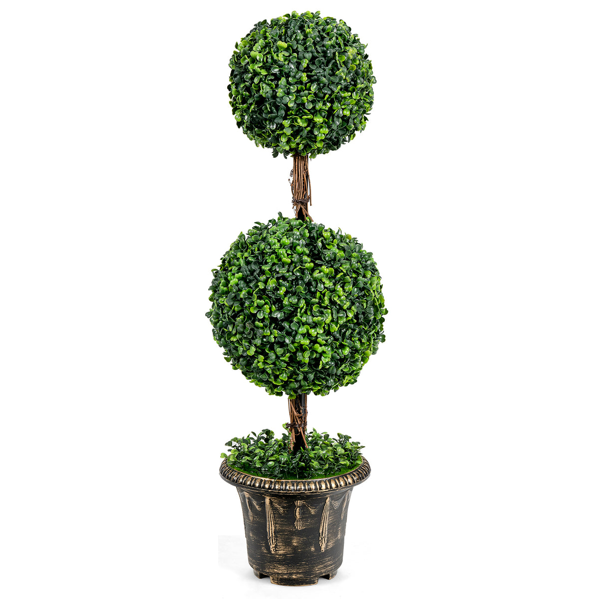 36 Inch Artificial Double Ball Tree for Indoor & Outdoor Use UV Protected