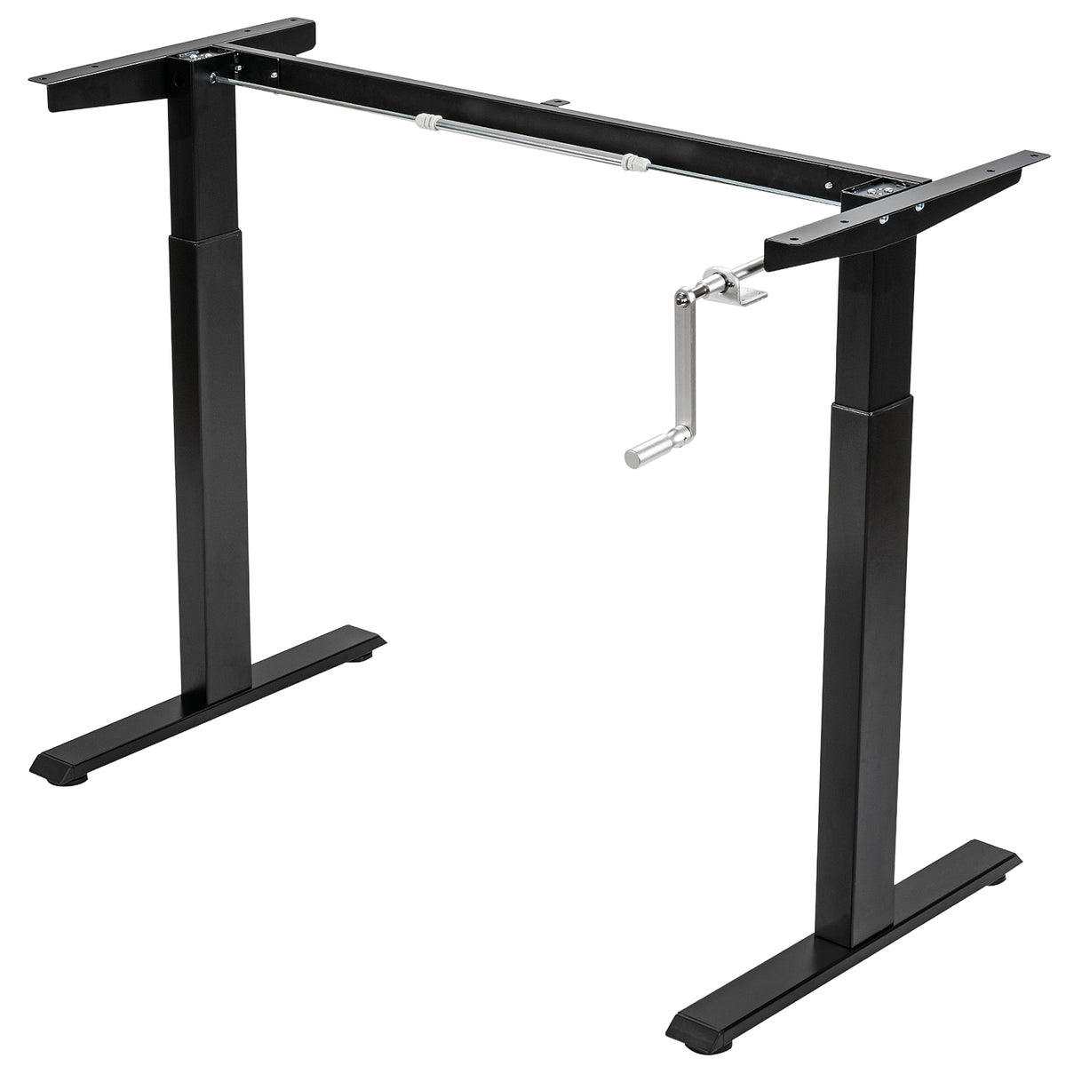 Hand Crank Sit to Stand Desk Frame Height Adjustable - Gray