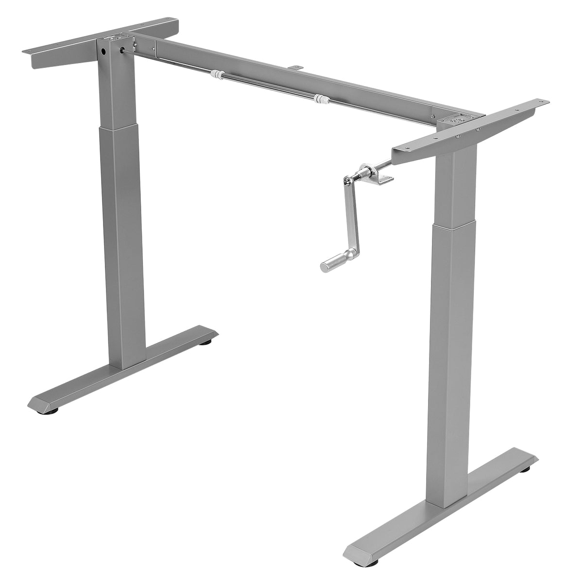 Hand Crank Sit to Stand Desk Frame Height Adjustable - Gray