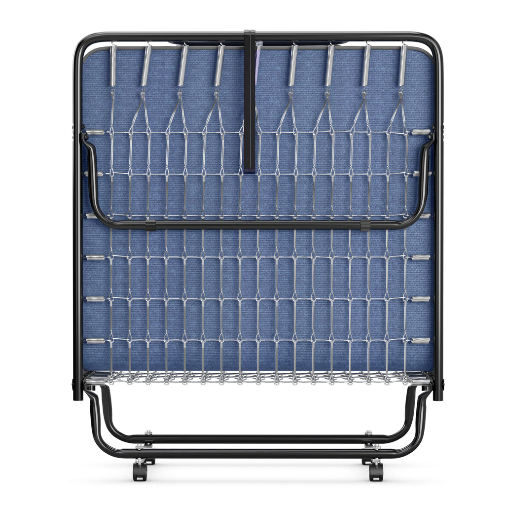 Rollaway Guest Bed with Memory Foam Mattress - Navy
