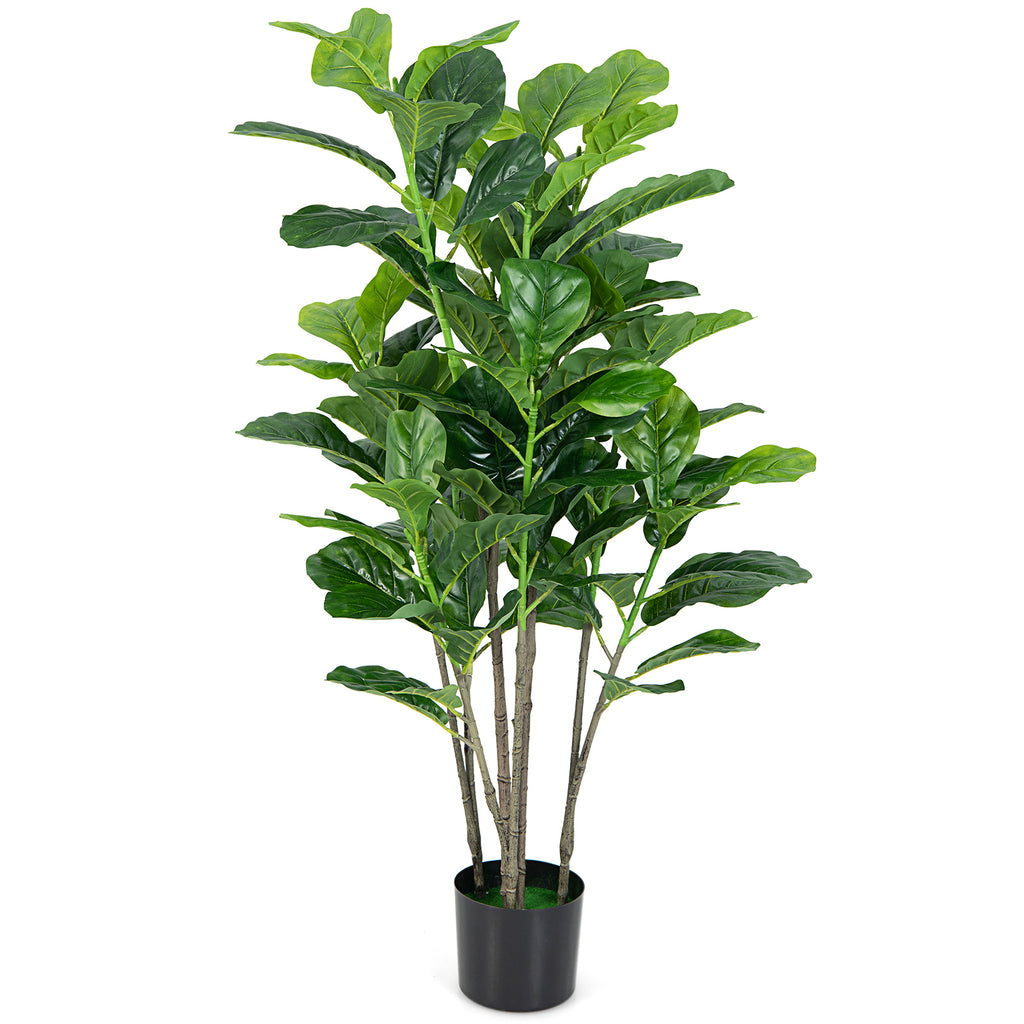 Artificial Fiddle Leaf Fig Tree 51 Inch 2-Pack for Indoor & Outdoor Decor
