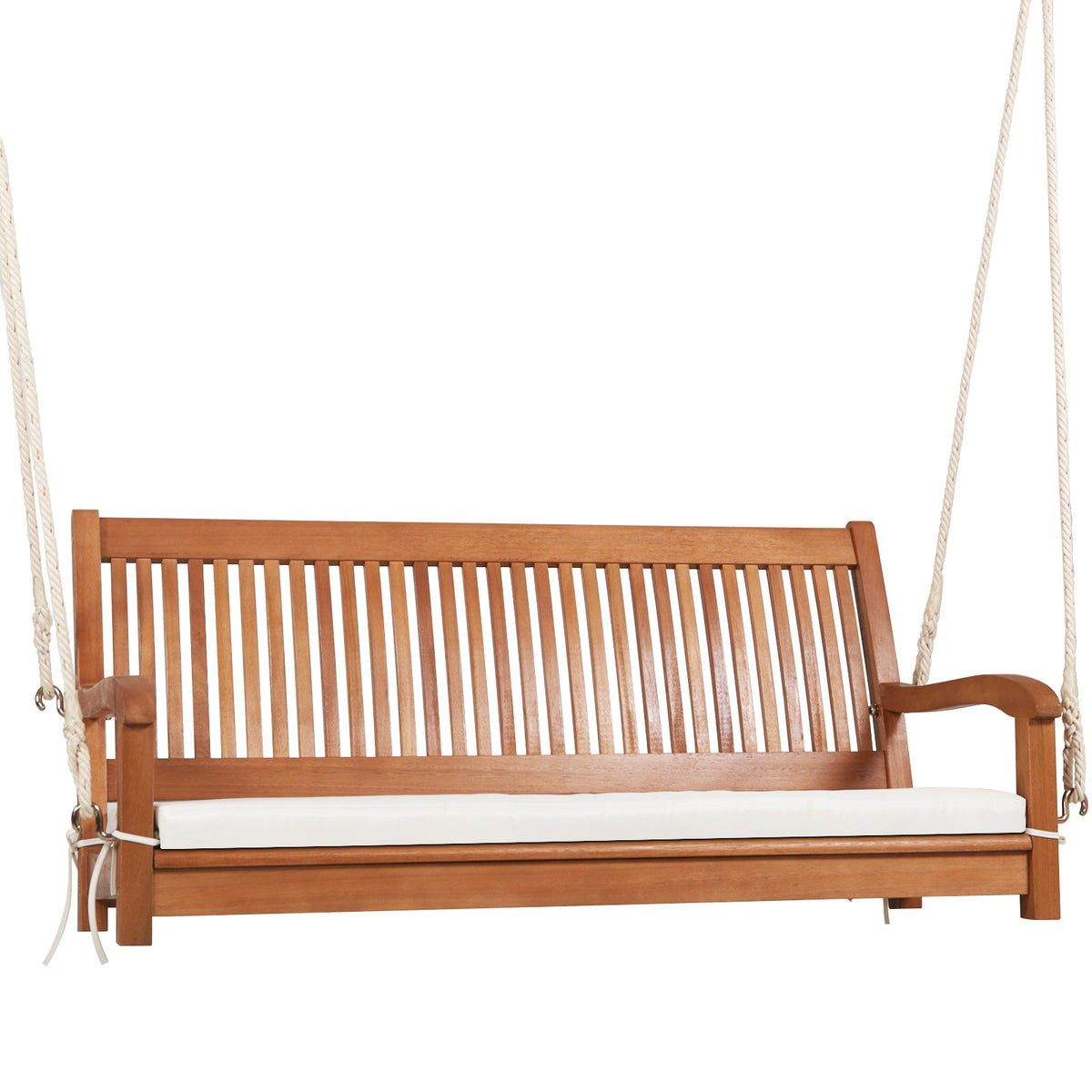 2-Person Outdoor Hanging Chair with Ropes