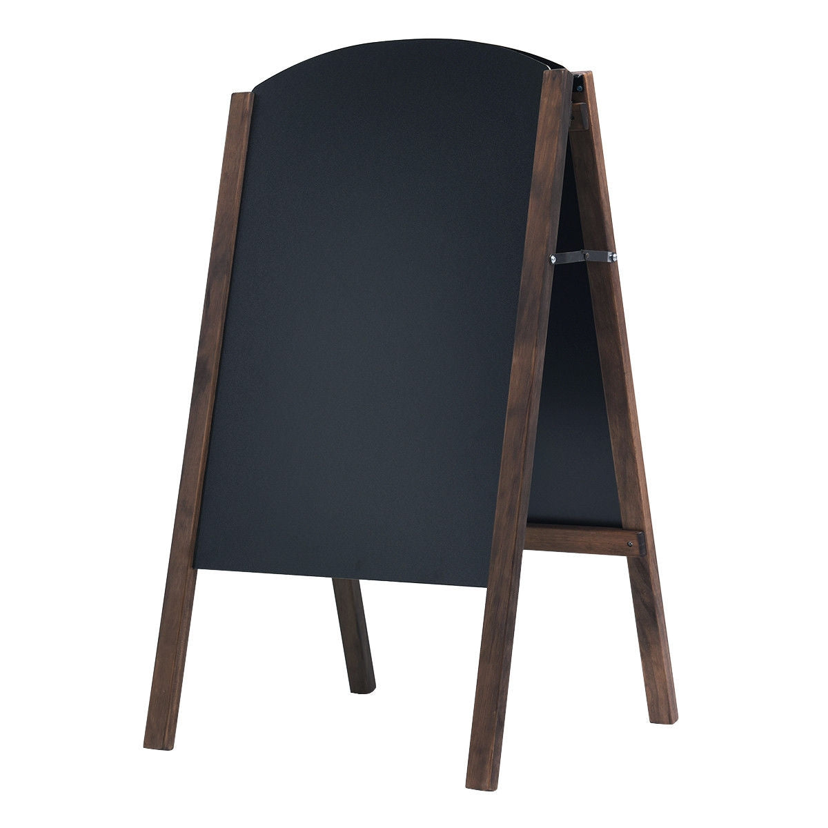 31.5 Inch Wooden A-Frame Sidewalk Signage Chalkboard for Outdoor Advertising