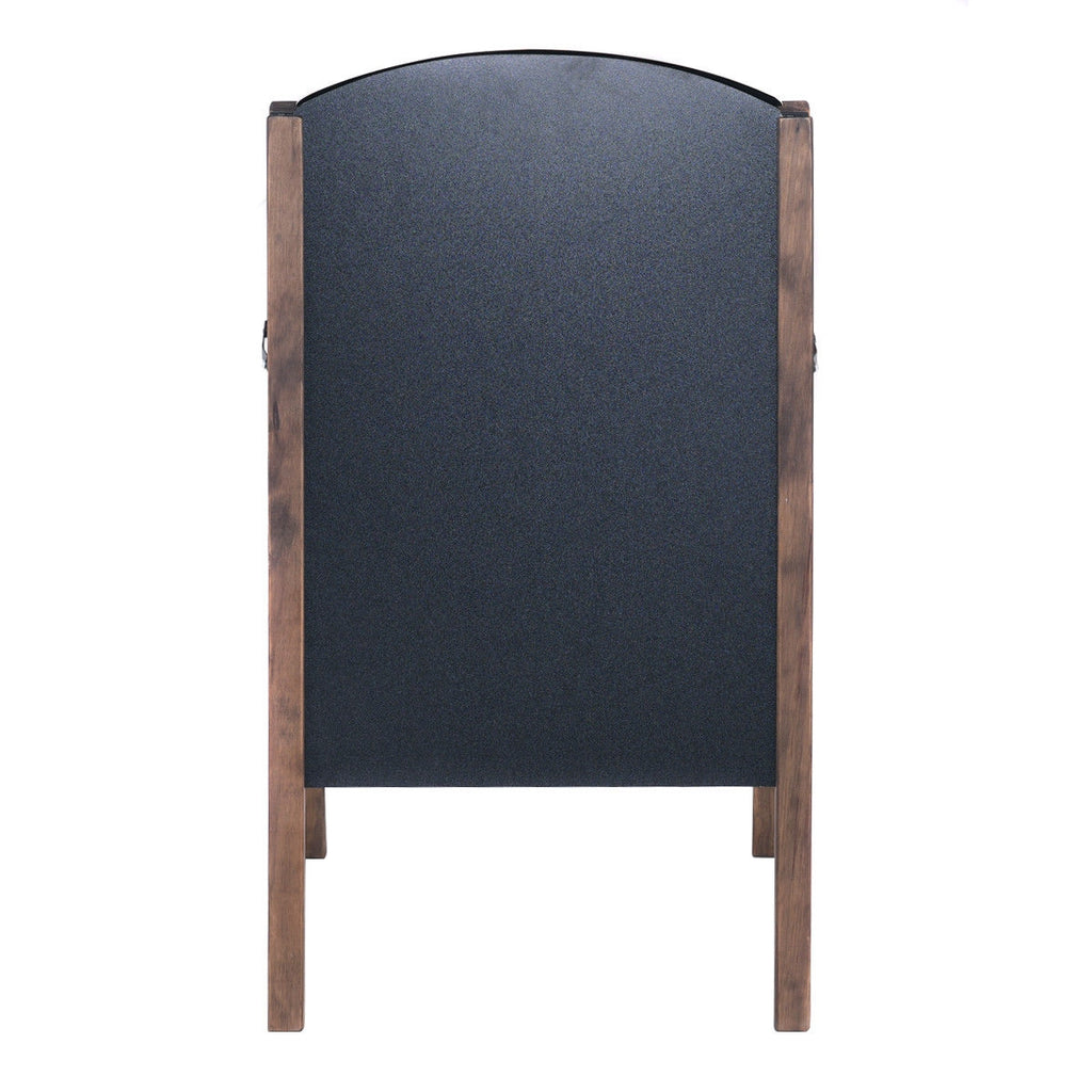 31.5 Inch Wooden A-Frame Sidewalk Signage Chalkboard for Outdoor Advertising