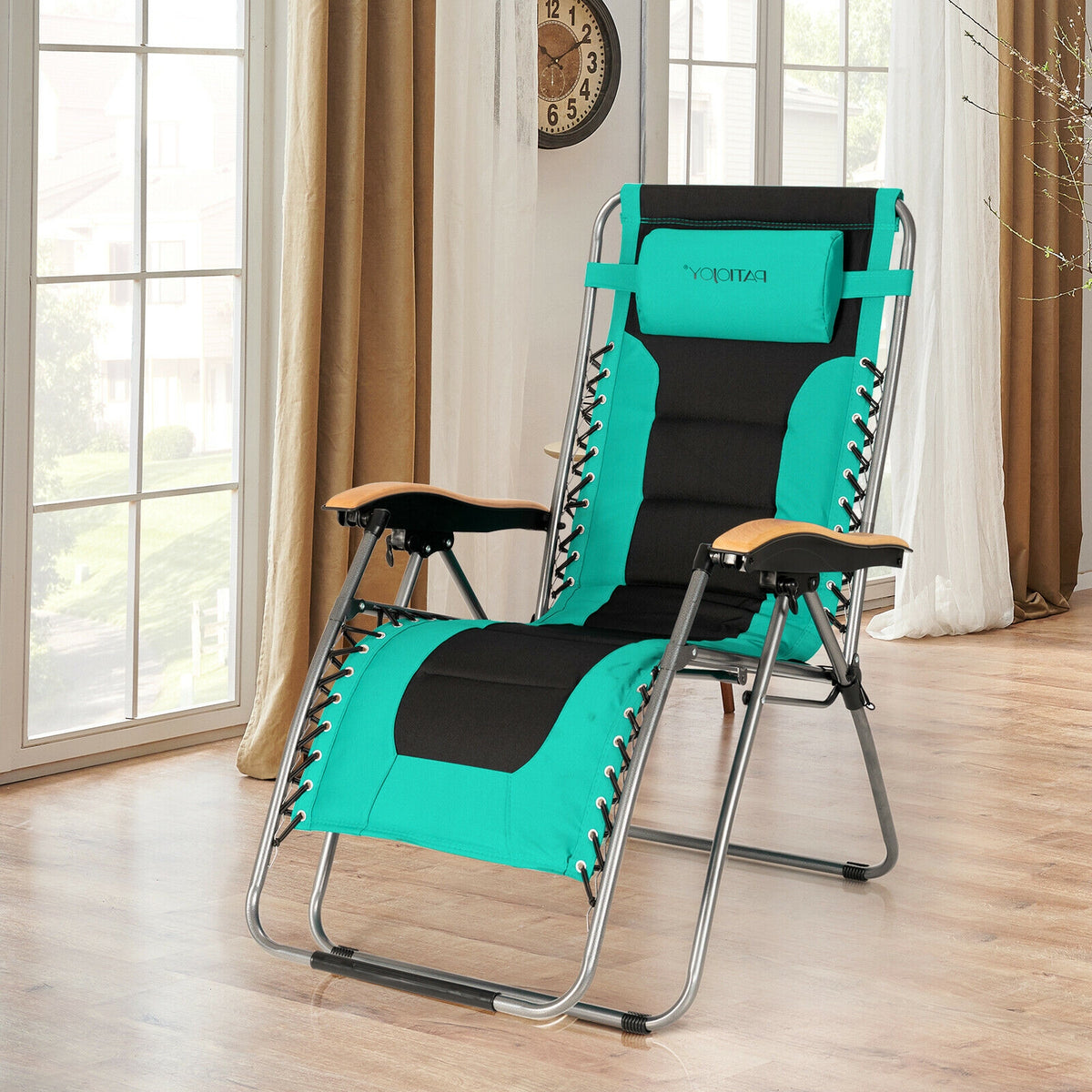 Oversize Folding Adjustable Padded Zero Gravity Lounge Chair