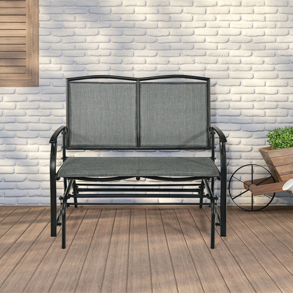 Iron Patio Rocking Chair for Outdoor Backyard and Lawn