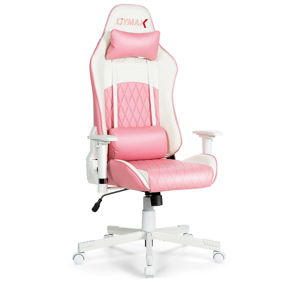 Ergonomic High Back Computer Chair with Headrest - Pink