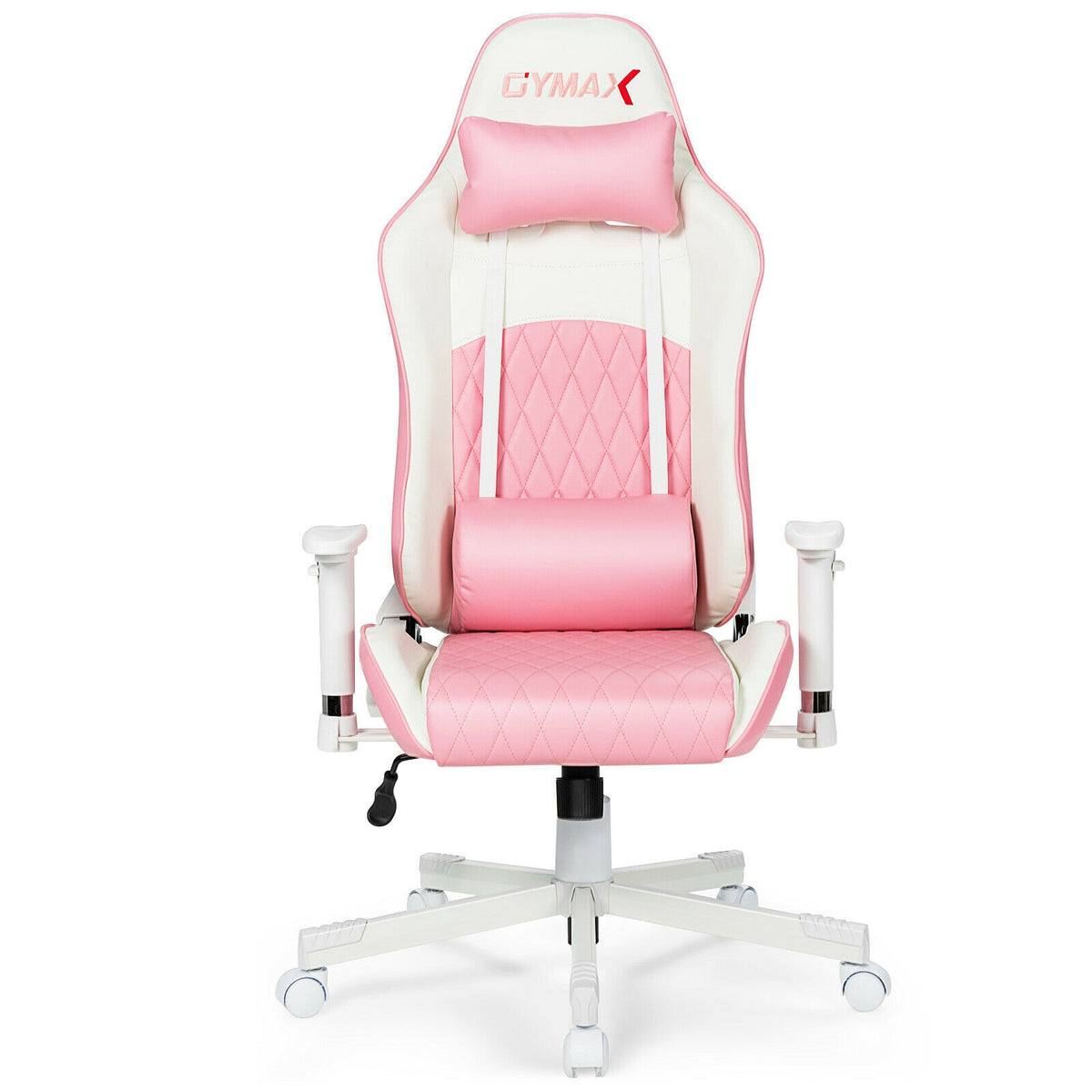 Ergonomic High Back Computer Chair with Headrest - Pink