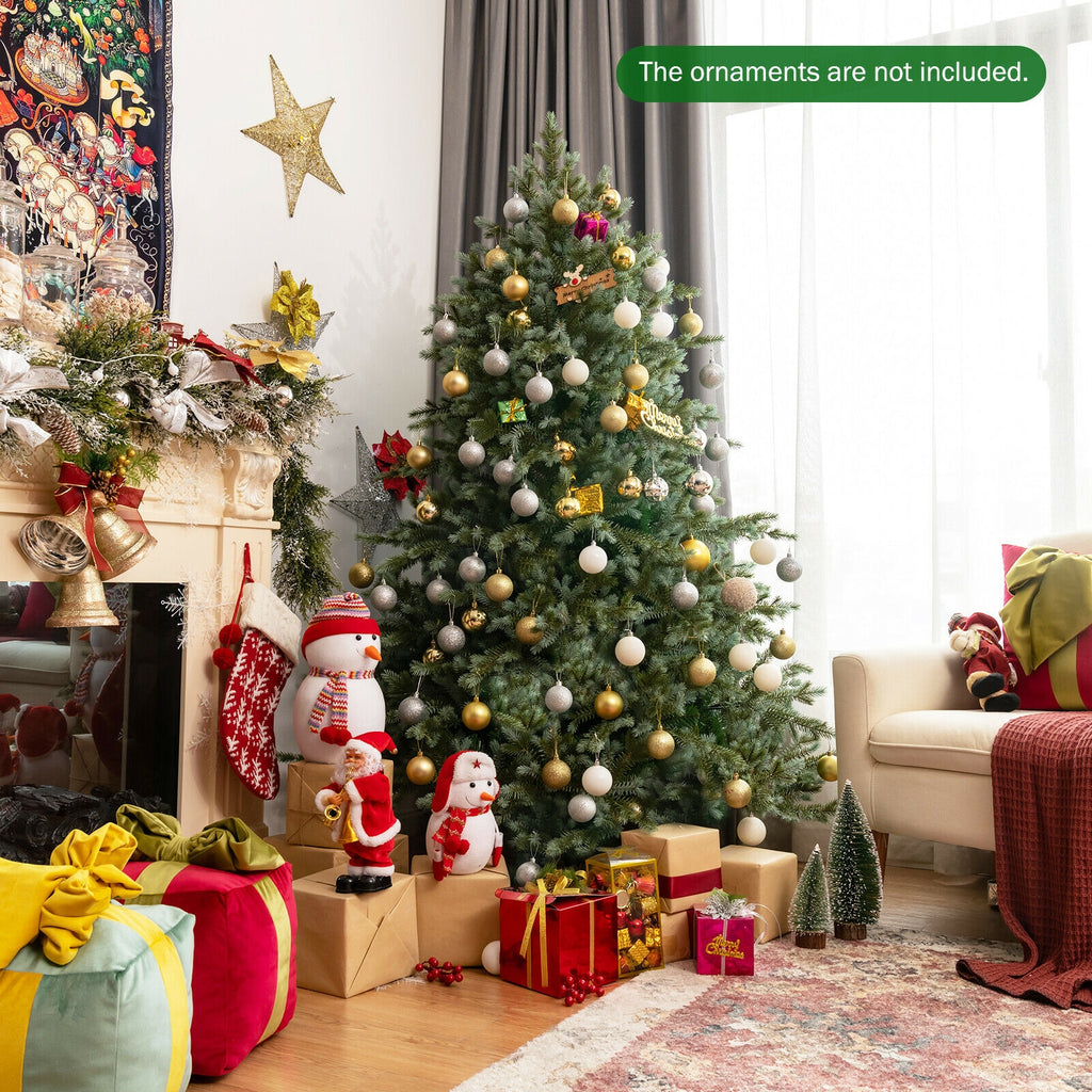6ft Artificial Christmas Tree with Hinged Sections, Dense Full Branches