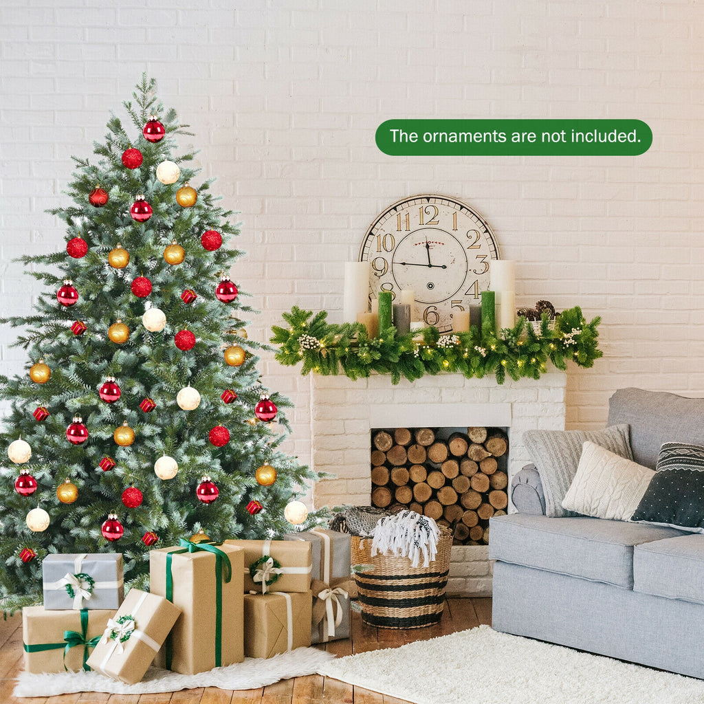 6ft Artificial Christmas Tree with Hinged Sections, Dense Full Branches