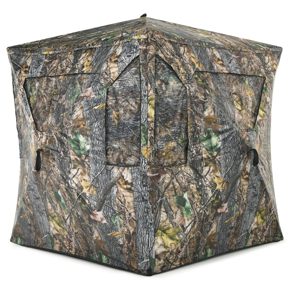 3-Person Hunting Blind Pop-Up Tent with Gun Ports & Mesh Windows