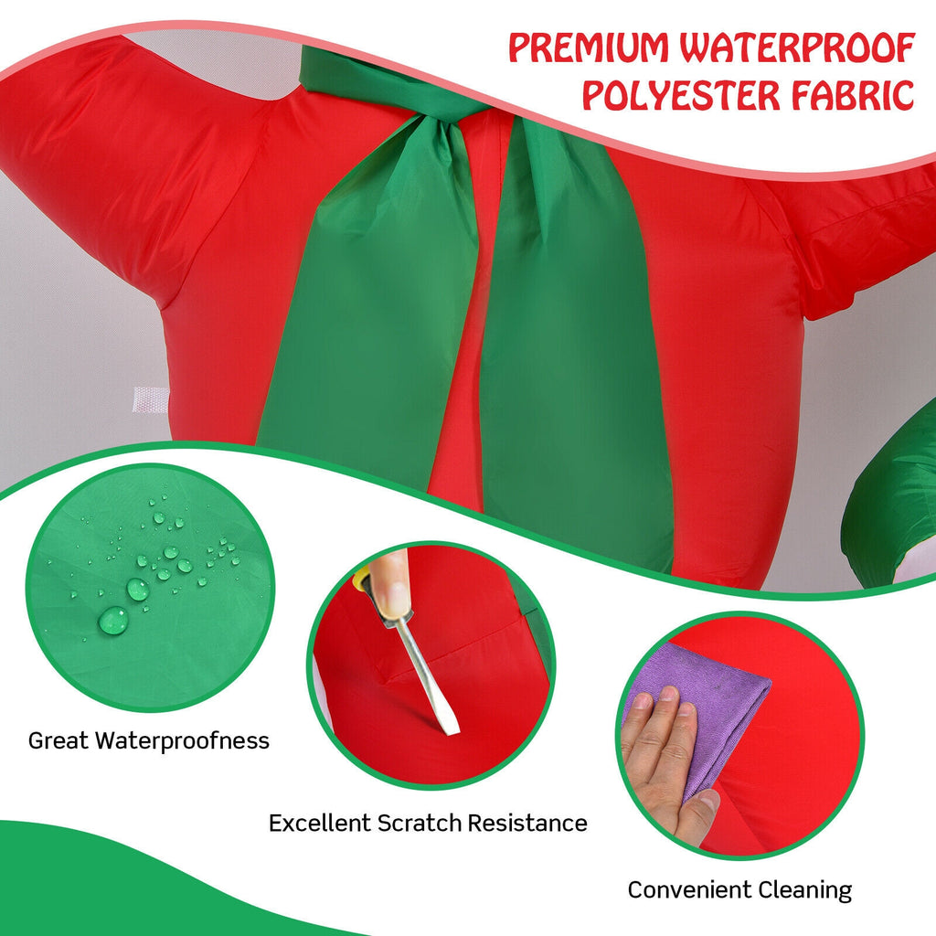 6 Feet Snowmen Inflatable Christmas Decoration Set with LED Lights