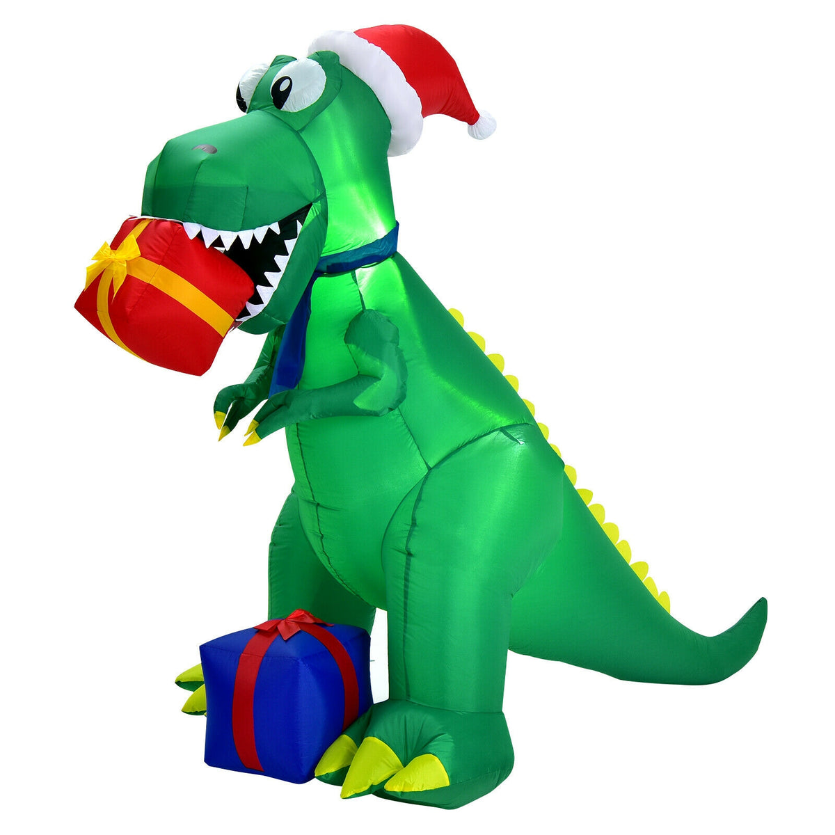 6ft Christmas Inflatable Dinosaur for Indoor & Outdoor Holiday Decor