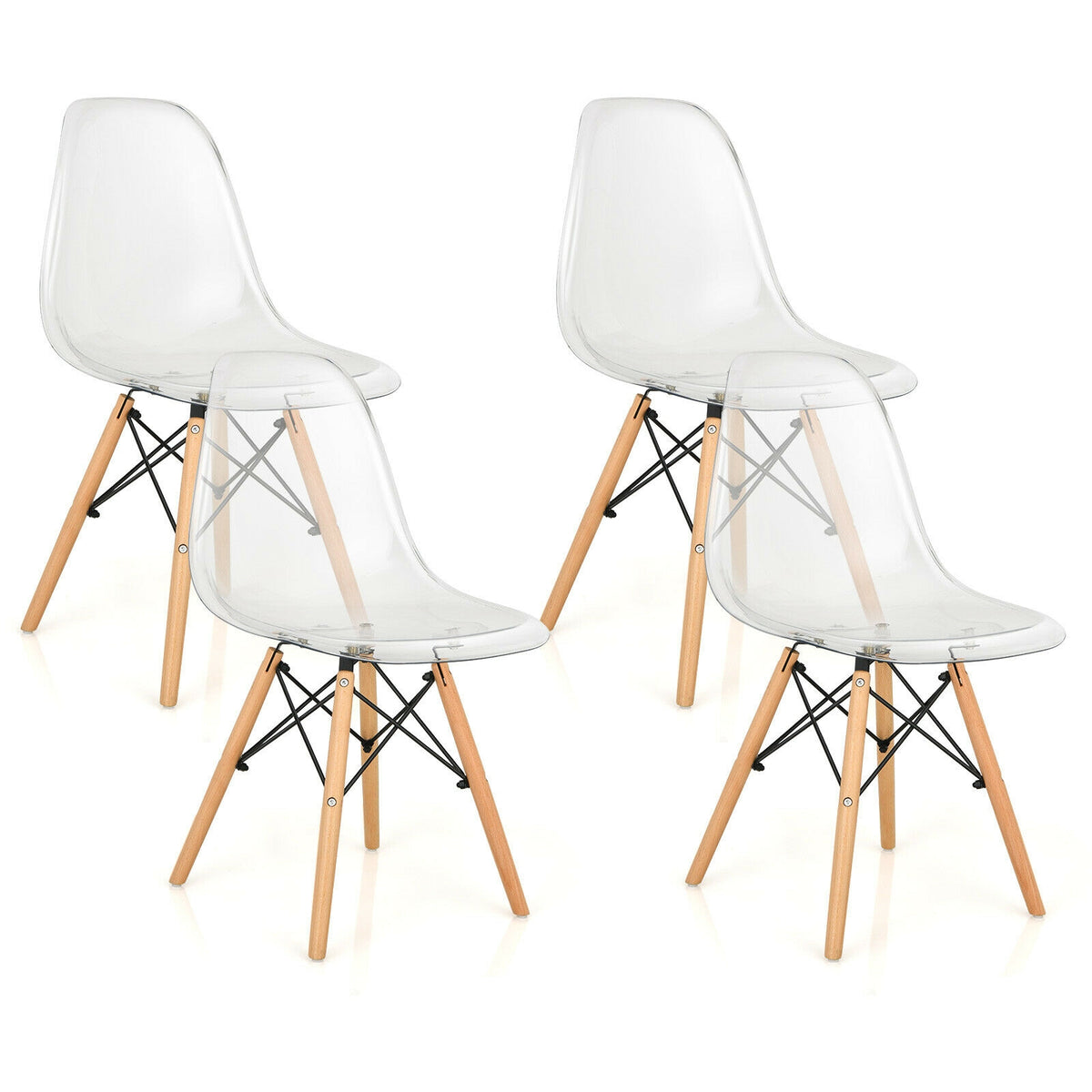 5-Piece Modern Dining Set – Table & 4 Chairs