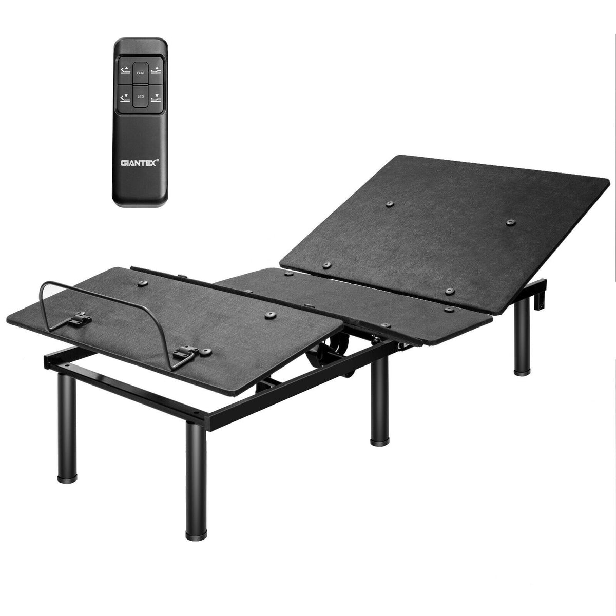 Ergonomic Adjustable Bed Base with Head and Foot Incline - Twin Size, Style A