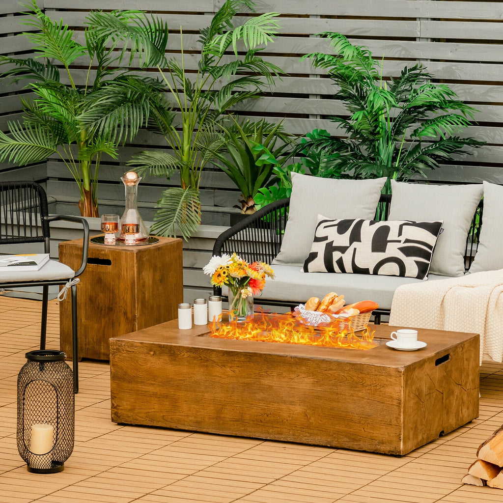 Propane Fire Pit Table Set - 50,000 BTU Outdoor