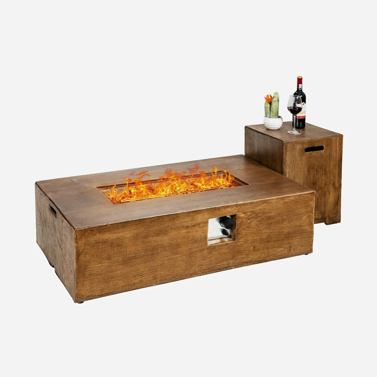 Propane Fire Pit Table Set - 50,000 BTU Outdoor