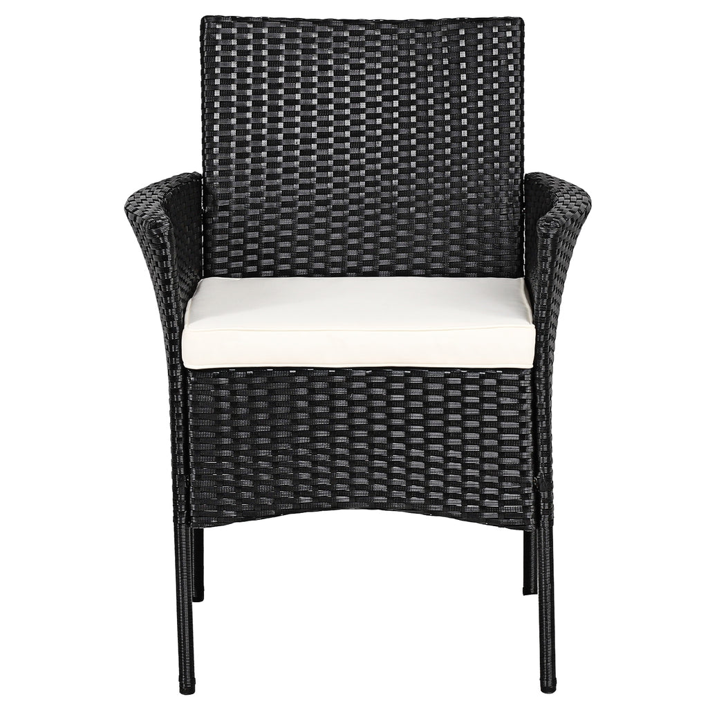Patio Wicker Chairs Set of 2 with Cushions