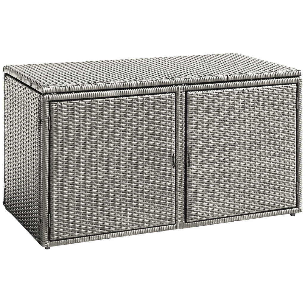 88 Gallon Rattan Storage Box - Outdoor Patio Bench