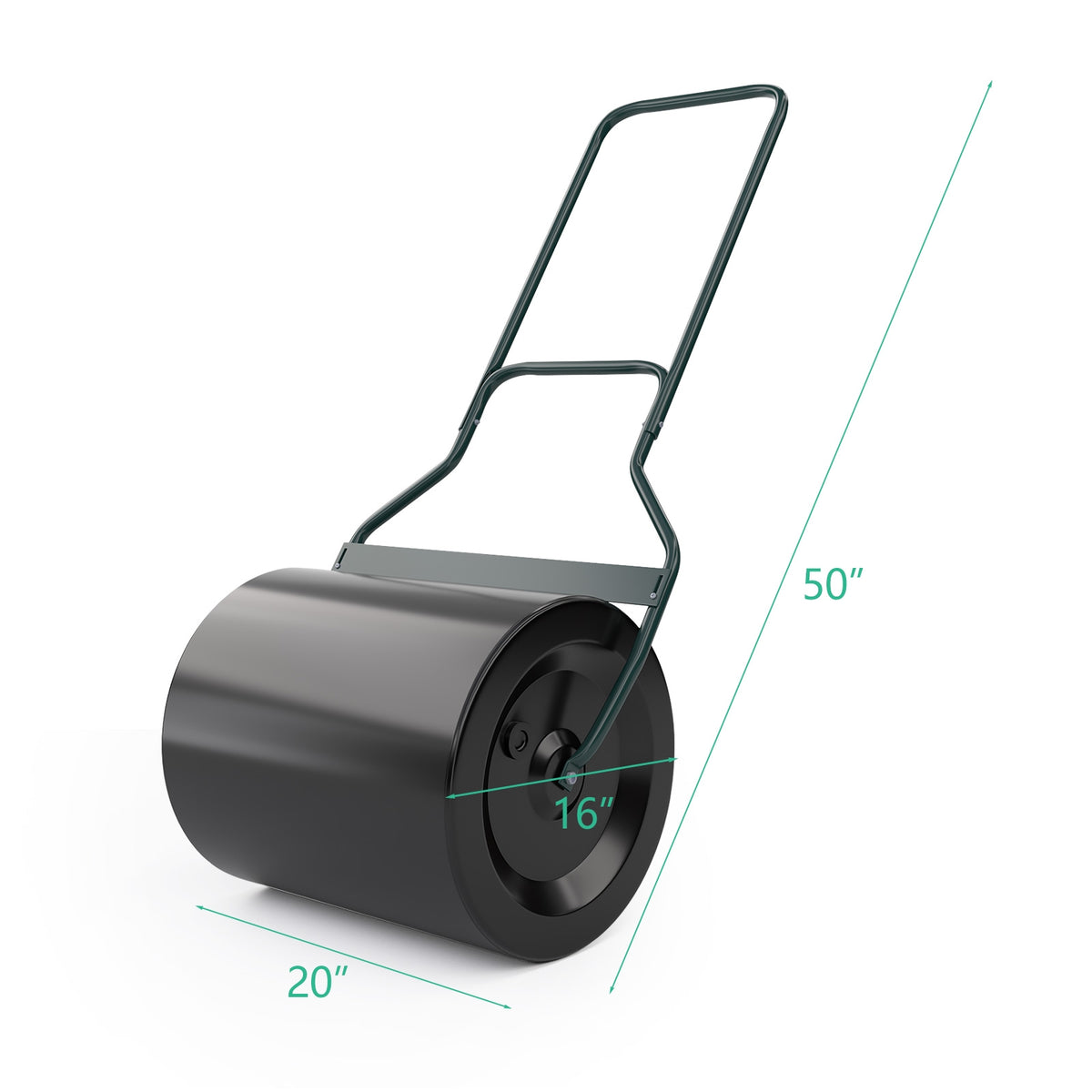 Lawn Roller with U-Handle for Garden Backyard
