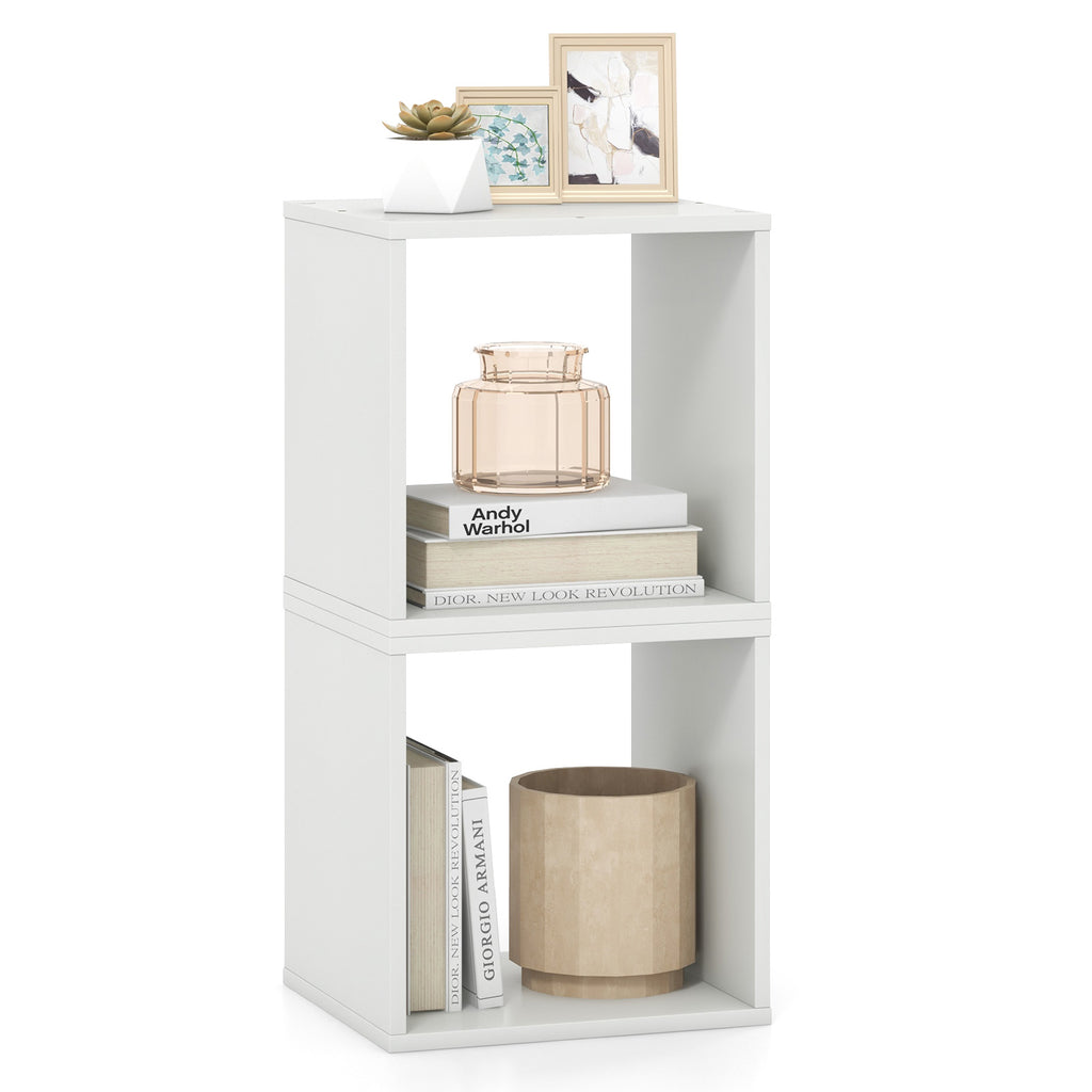 Cube Storage Organizer Set of 2, White - 2×1