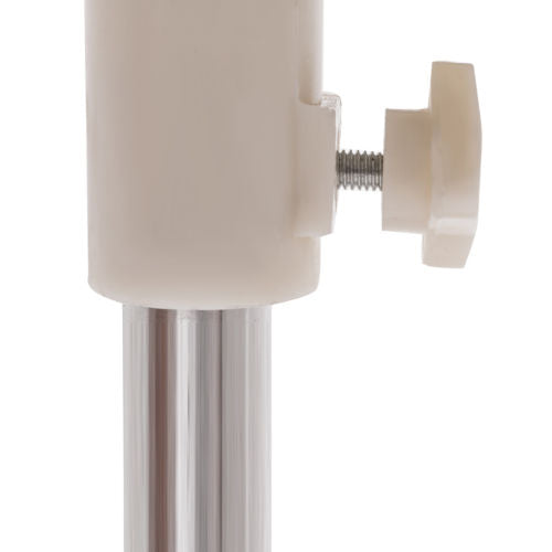 White Female Mannequin Torso Adjustable Height with Metal Stand - Display