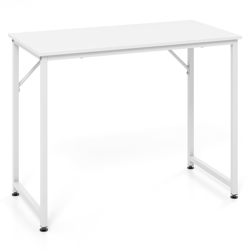 L-Shaped Computer Desk with Storage – White