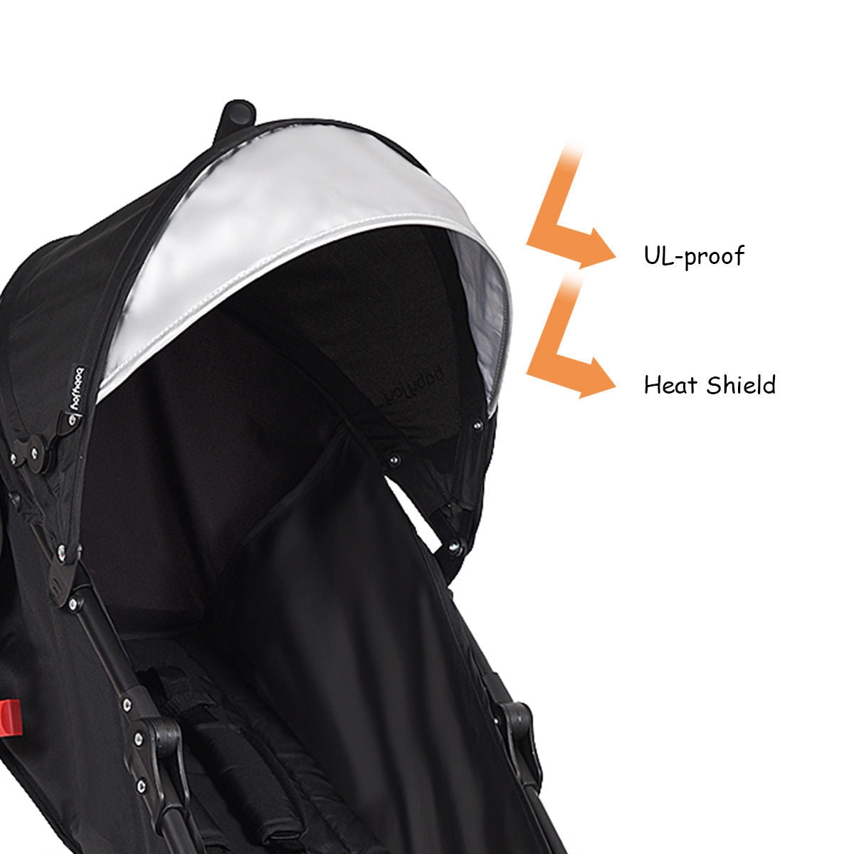 Lightweight Folding Baby Toddler Umbrella Travel Stroller - Black