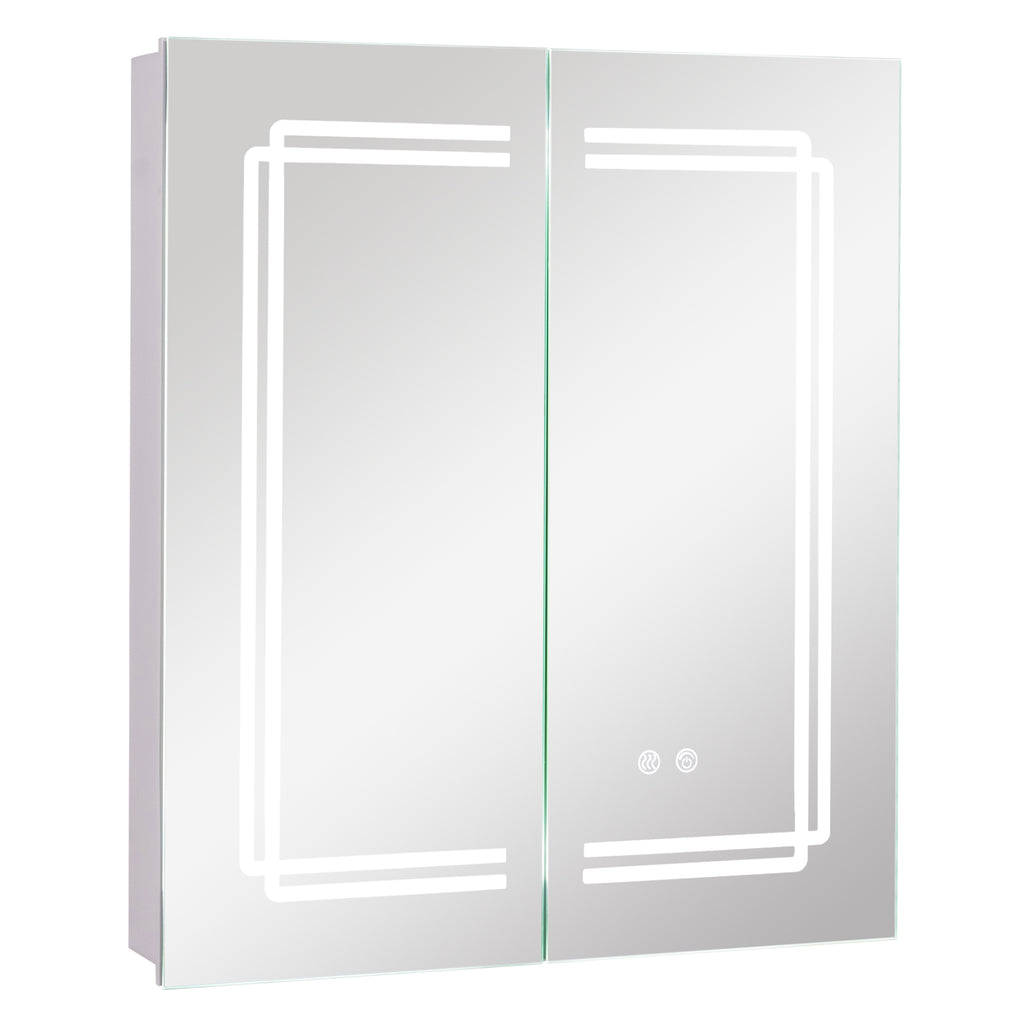 Corner Medicine Cabinet with Mirror Open Door and Adjustable Shelf
