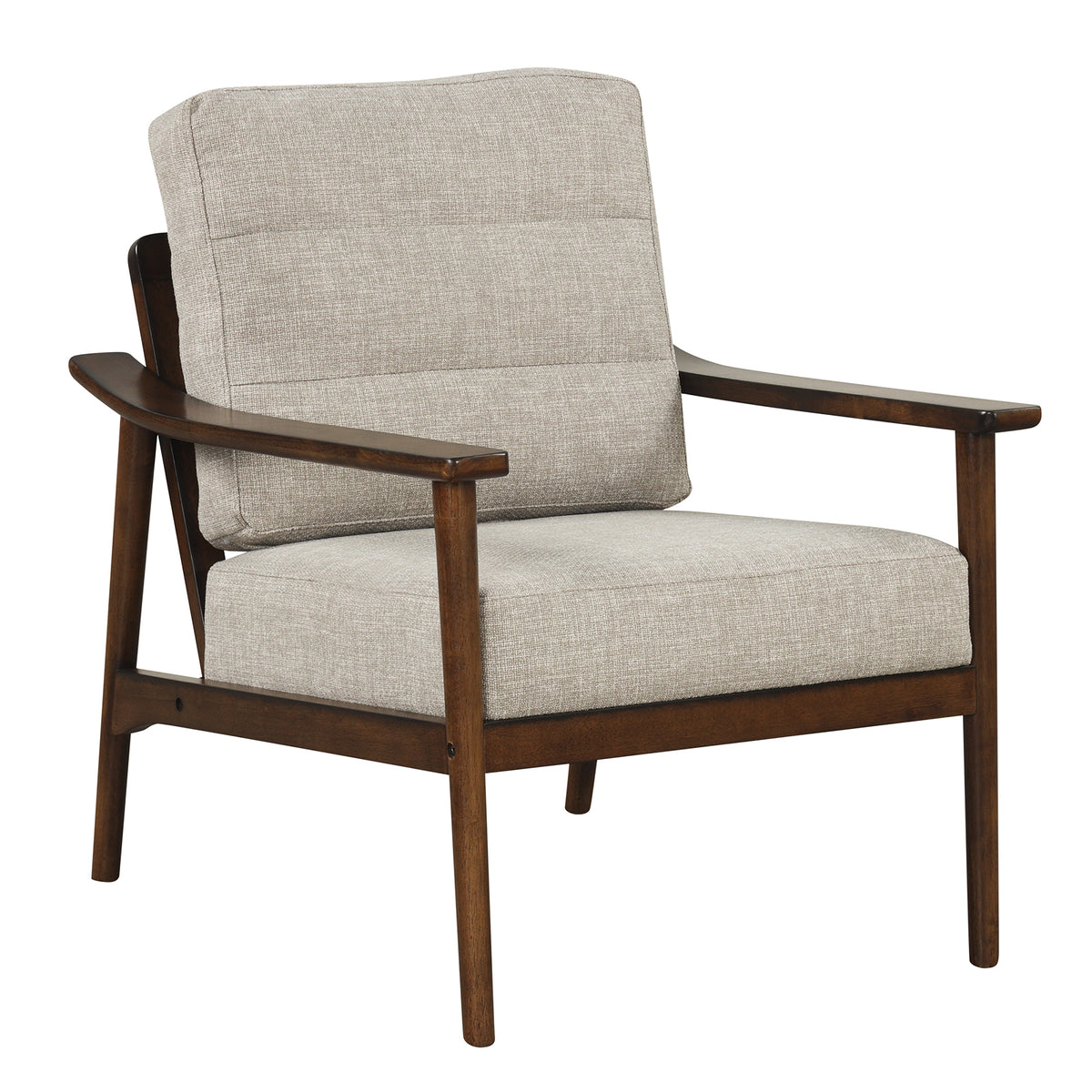 Modern Accent Chair with Padded Seat – Natural