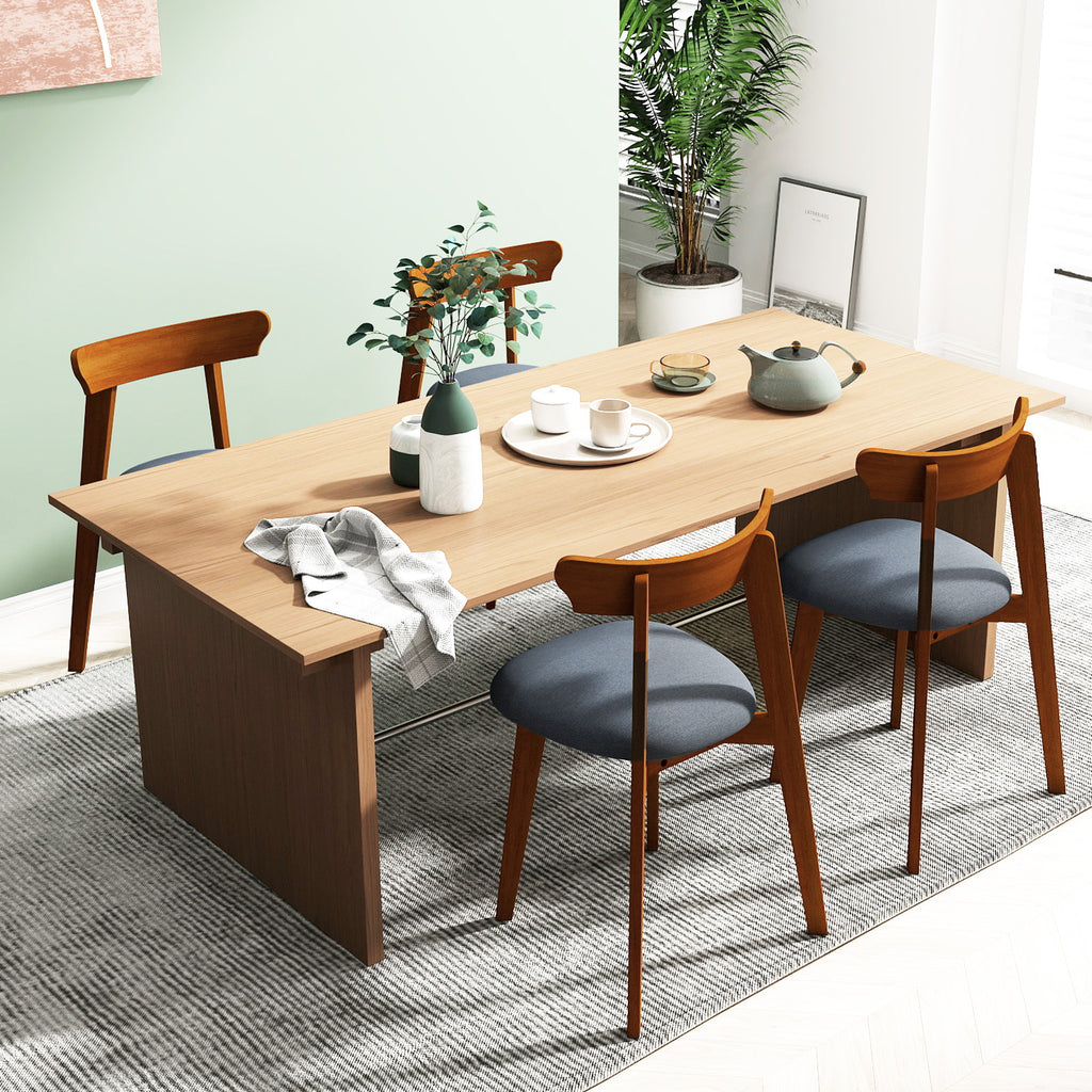 Mid-Century Modern Kitchen Chairs Set of 2 - Walnut