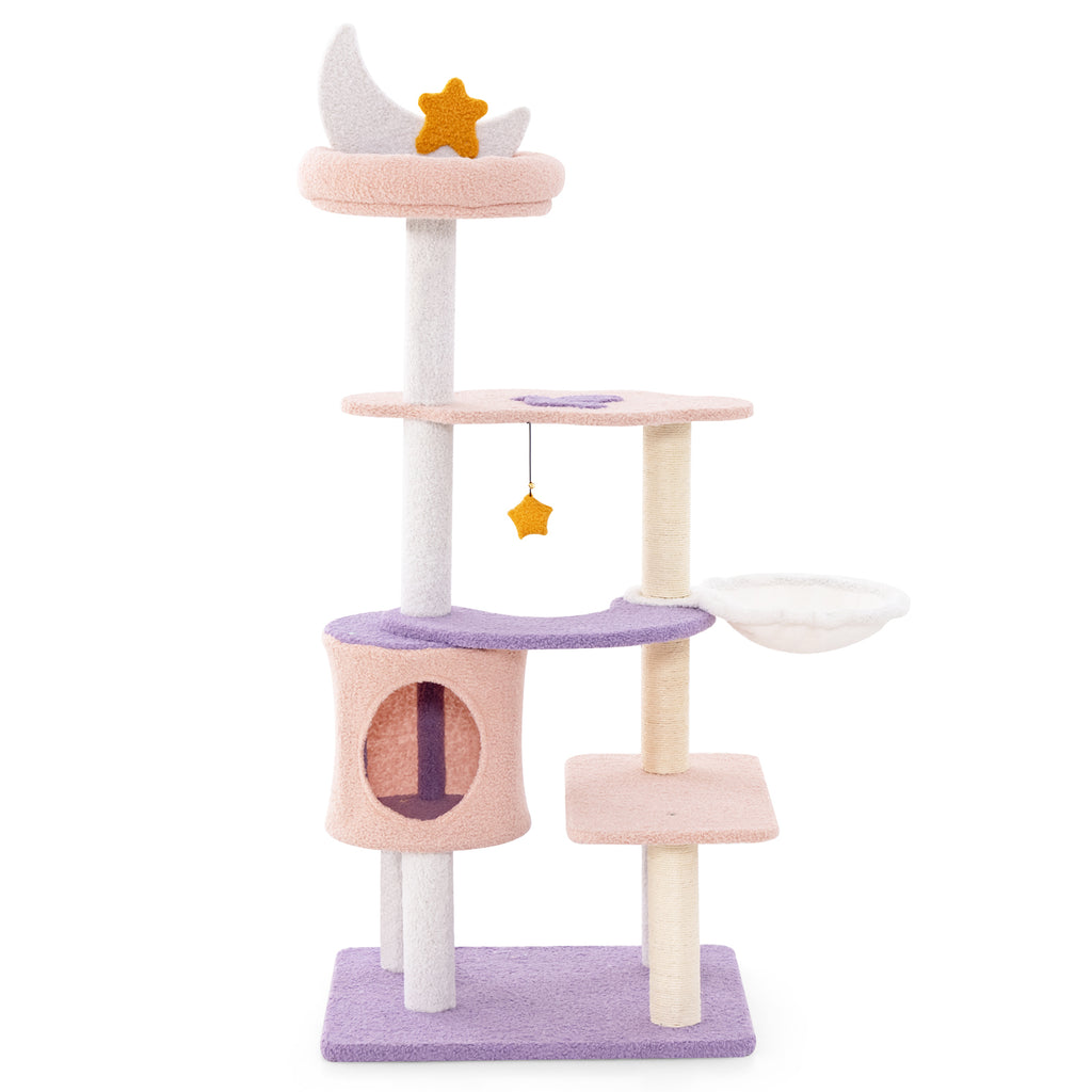 Multi-Level Cat Tower with Sisal Scratching Posts for Small Cats - Variation M