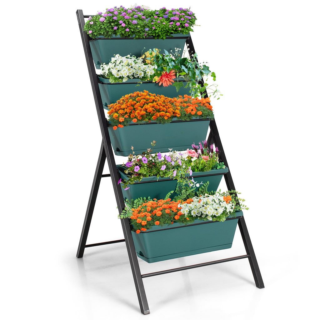 5-Tier Vertical Garden Planter Box - Green