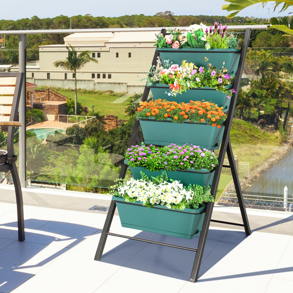 5-Tier Vertical Garden Planter Box - Green