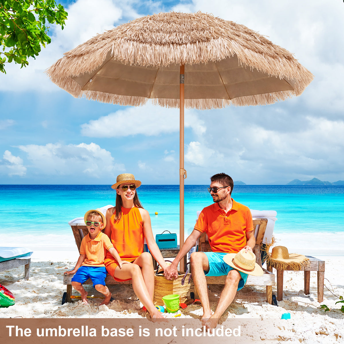 7.2 Feet Tiki Thatched Patio Umbrella - Hawaiian Style