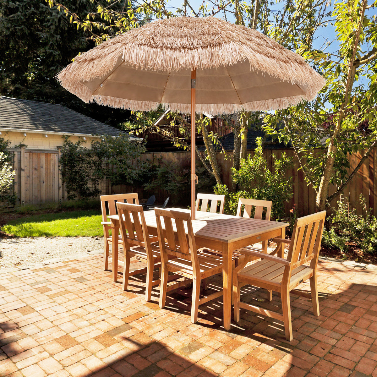 7.2 Feet Tiki Thatched Patio Umbrella - Hawaiian Style