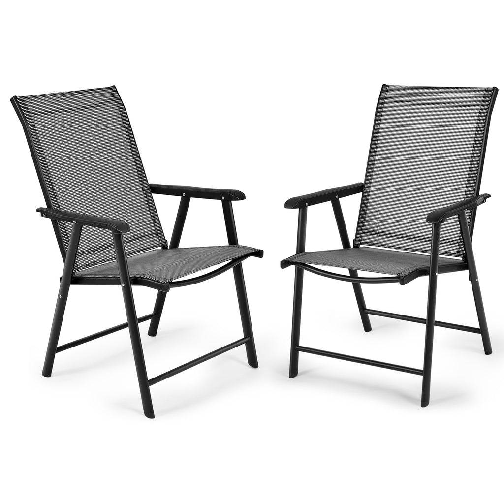 4-Pack Patio Portable Folding Chairs for Outdoor Camping