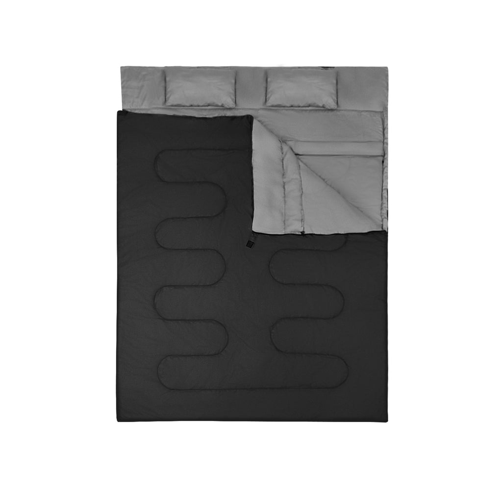 2 Person Waterproof Sleeping Bag with Pillows
