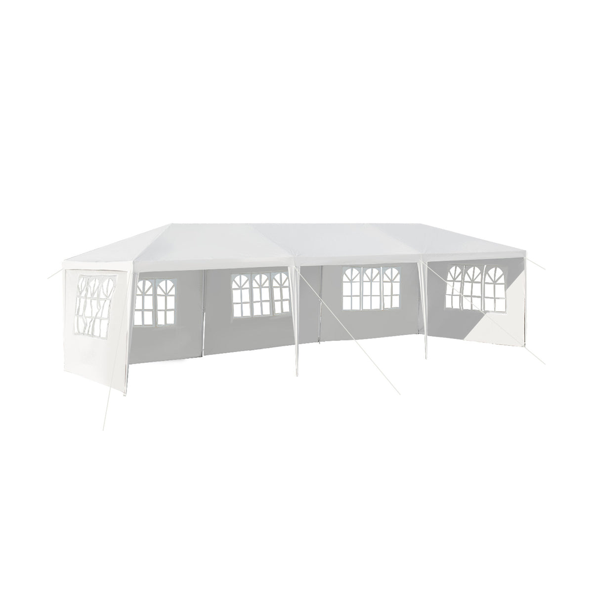 10x20 Pop-Up Canopy with 6 Sidewalls & Windows - Blue