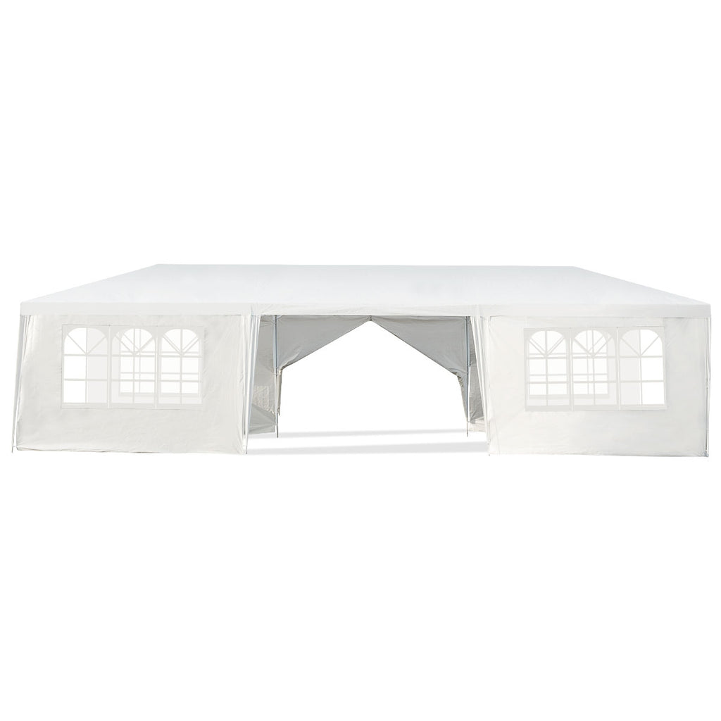 10 x 30 Feet Outdoor Canopy Tent with 6 Removable Sidewalls and 2