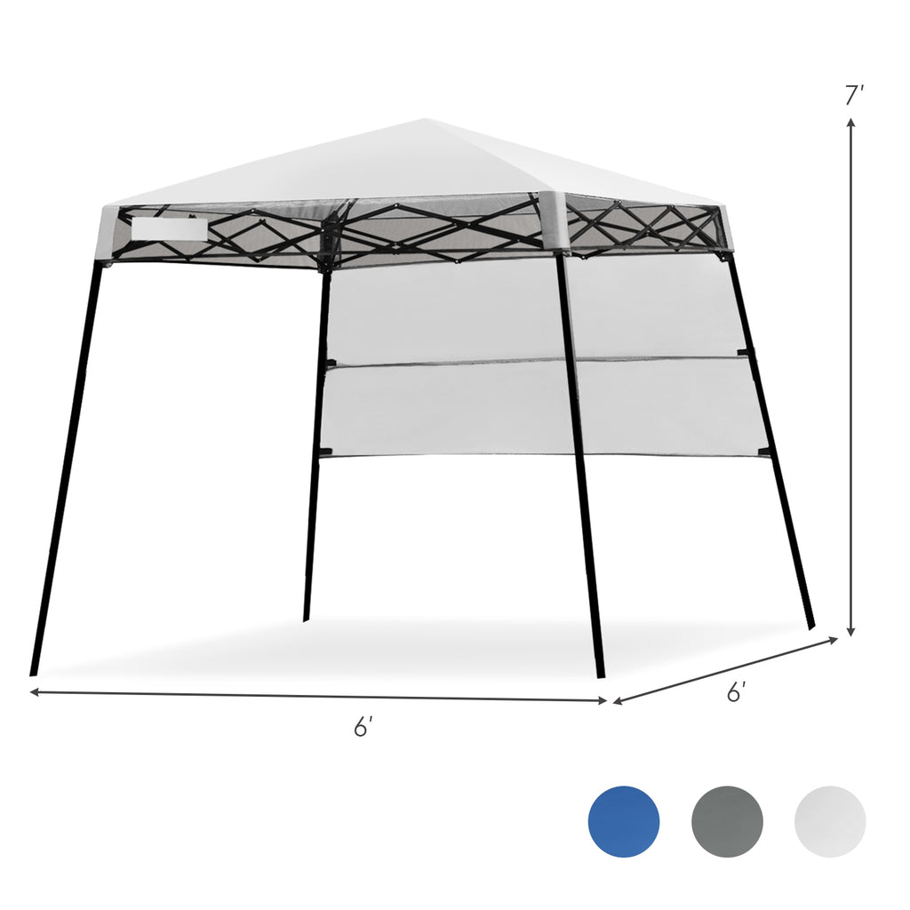 7 x Feet Pop-up Canopy Tent with Carry Bag and 4 Stakes